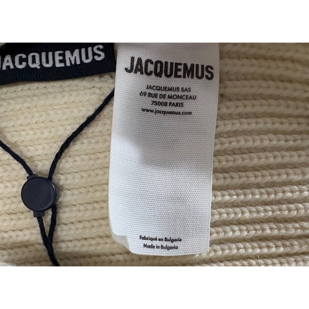 Jacquemus la maille seville wool sweater sz 34 XS color off white NWT mspr $560 - Picture 4 of 11